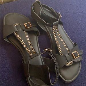 Brown Gladiator Sandals (worn 1 time)